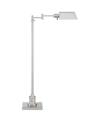 Industrial Adjustable Swing Arm Pharmacy Floor Lamp with USB Charging Port 54" Tall for Living Room