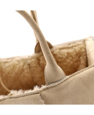 Small Arco Tote Suede and Shearling