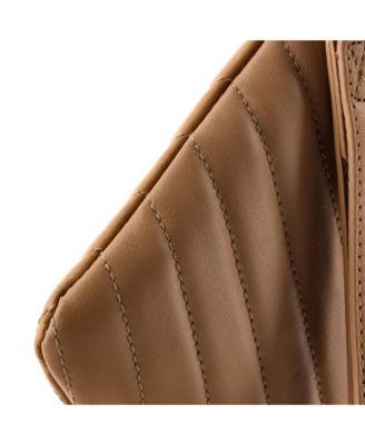 Small Classic Monogram Wristlet Pouch Matelasse Chevron Leather