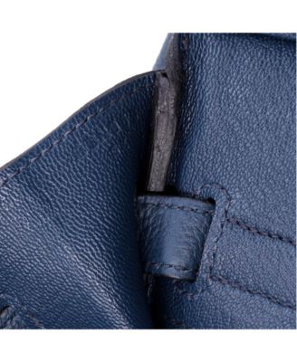 Birkin 30 Handbag Blue Togo with Palladium Hardware