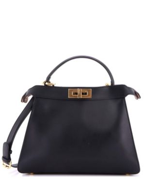 Medium Peekaboo ISeeU Bag Leather