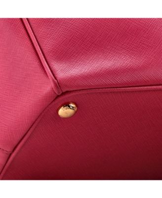 Medium Double Zip Lux Tote Saffiano Leather