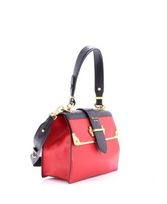 Medium Cahier Convertible Shoulder Bag City Calf and Saffiano