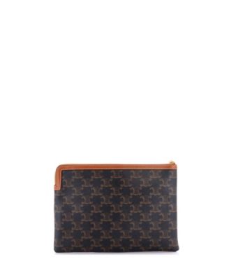 Small Zip Pouch Triomphe Coated Canvas