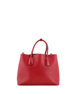 Medium Cuir Double Tote Saffiano Leather