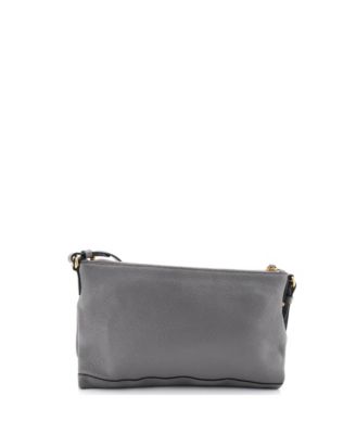 Mini Flat Zip Crossbody Bag Vitello Daino