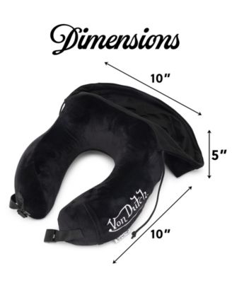 Eyeconic Hooded Ergonomic Memory Foam 5" Travel Neck Pillow