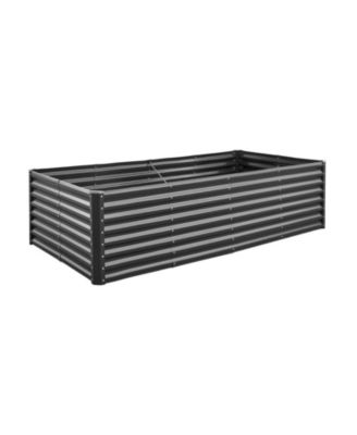 Metal Raised Garden Bed,  Galvanized Planter Box with Open Bottom