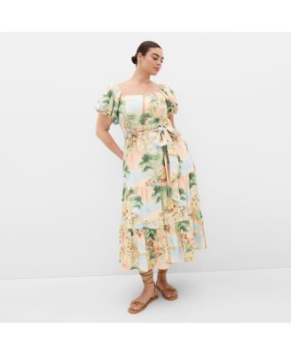 Women's Laurena Sardinia Print Maxi Dress