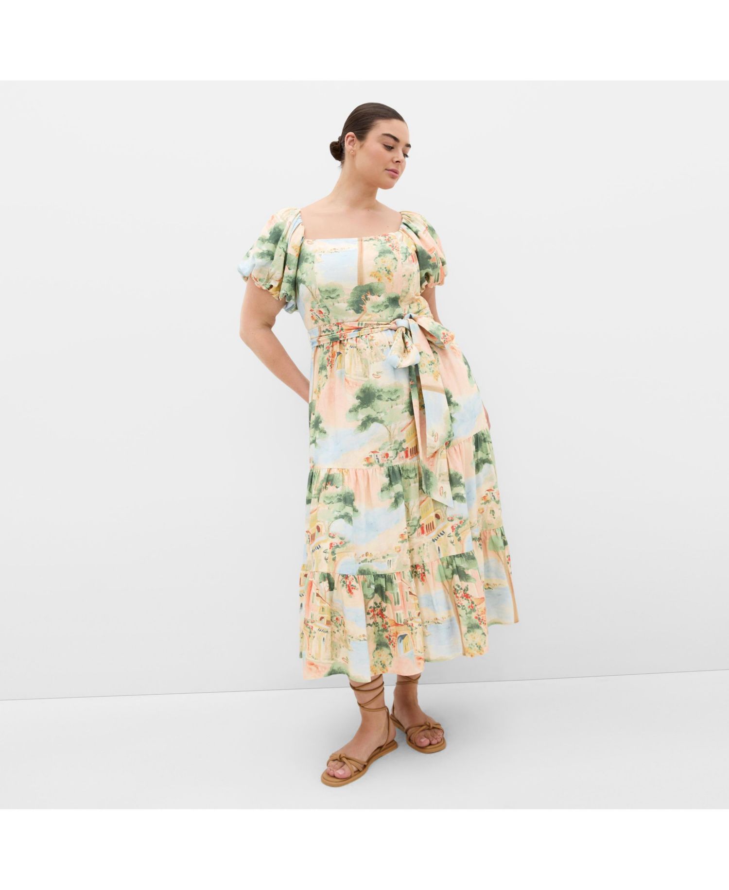 Women's Laurena Sardinia Print Maxi Dress