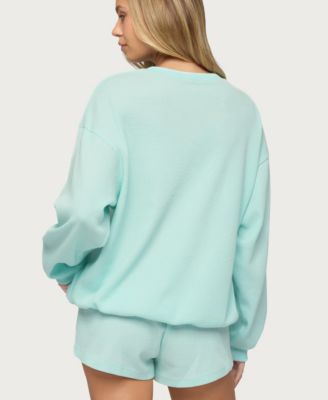 Women's Baila Waffle Henley Top