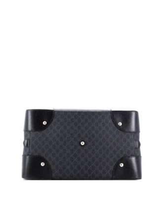 Large Interlocking G Patch Duffle Bag GG Coated Canvas