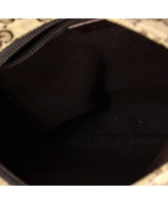 Small Web Strap Zip Messenger Bag GG Canvas