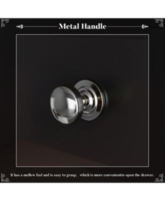 Wood Accent Storage Cabinets Organizer With 5 Drawers