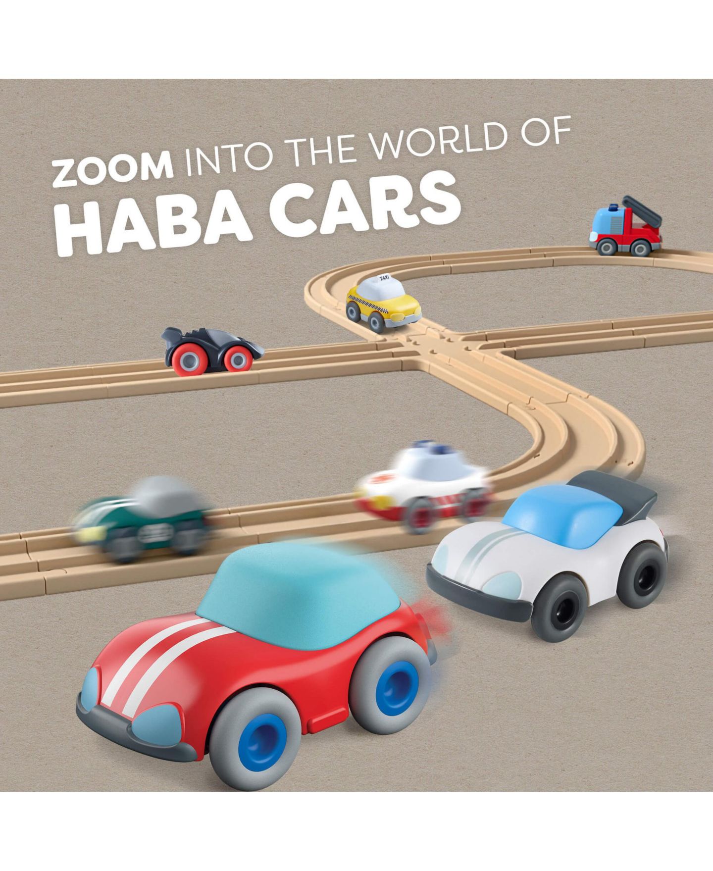 Детские игрушки Haba Cars Momentum Motor Race Car Set, 4-Piece, цвет: Разноцветный — фото 10