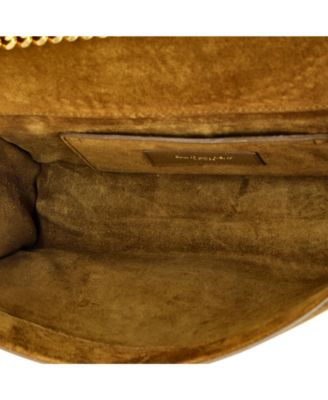 Small Classic Monogram Fringe Crossbody Bag Suede