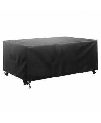 420D Heavy Duty Waterproof Rectangular Patio Furniture Cover, 88 x 62 x 28 in