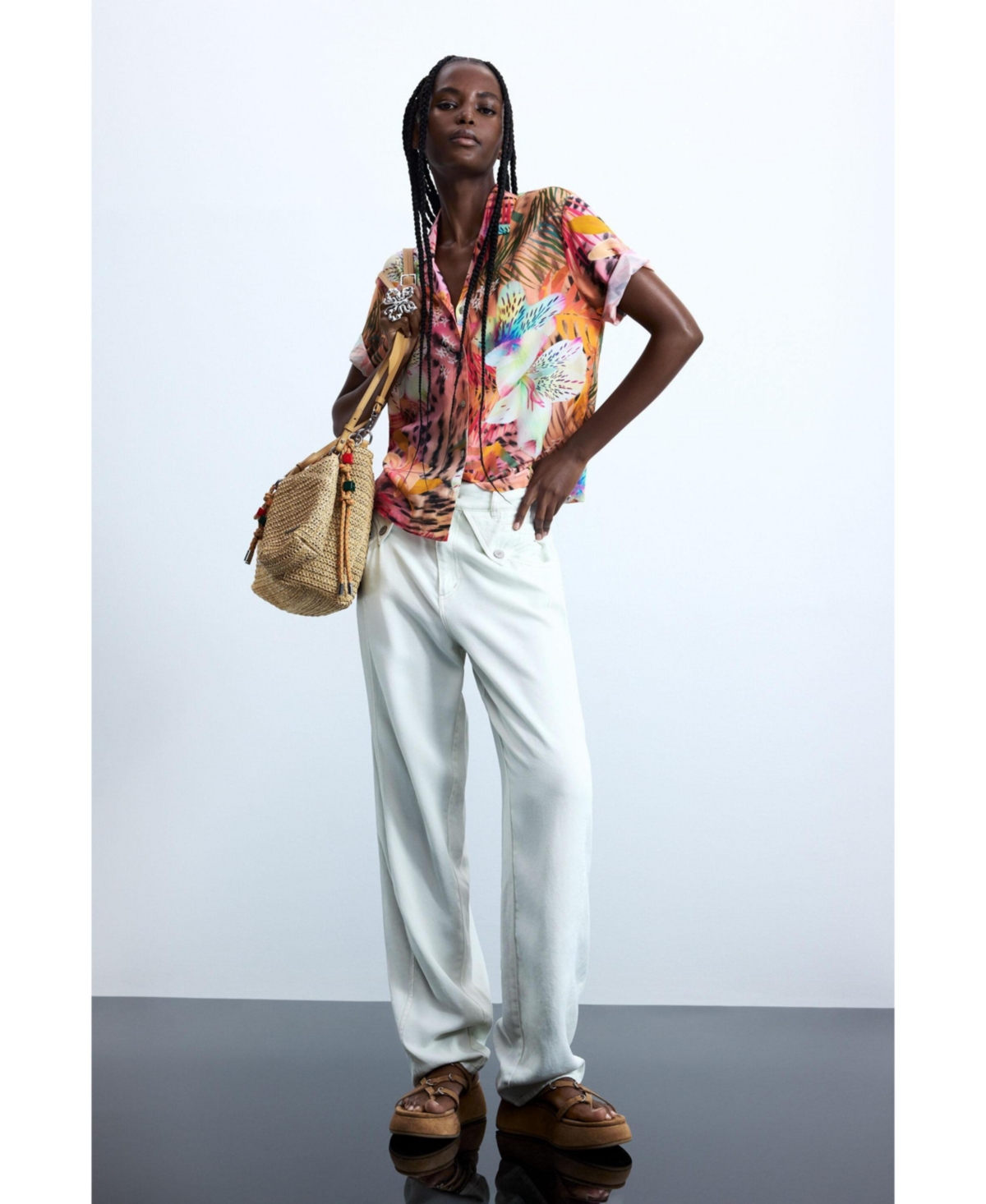 Desigual Women's Short-sleeve tropical shirt