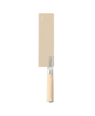 14 Piece Full Tang Forged Light Pakka Wood Kitchen Knife Set with High Carbon German Steel Blades and Protective Sheaths.