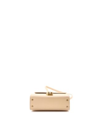 Mini Cassandra Top Handle Bag Leather