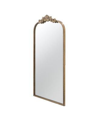 24" x 42" Arch Mirror, Baroque Inspired Wall Decor for Bathroom Bedroom Living Room