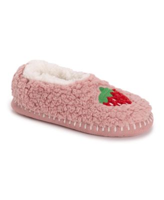 Women's Shearling Ballerina Slipper with Applique