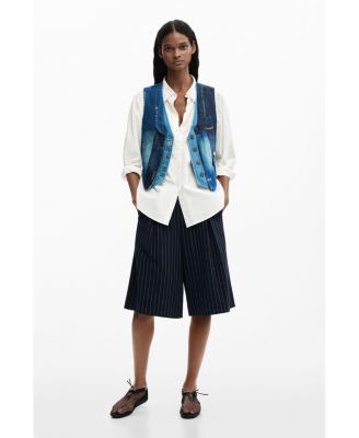 Women's Patchwork denim vest