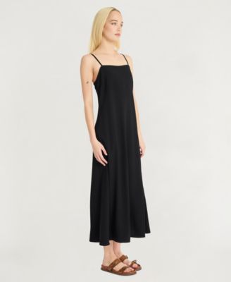 Women's Sleeveless Square Neck Long Dress