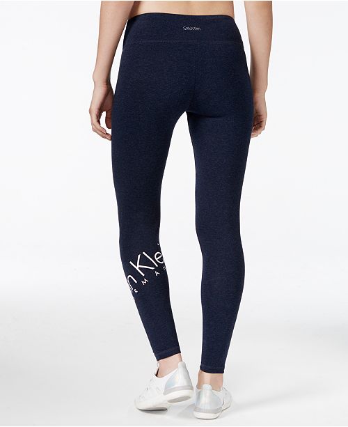 Calvin Klein Wraparound Logo Leggings - Pants & Capris - Women - Macy's