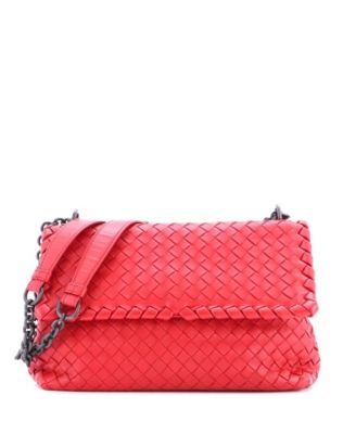 Small Olimpia Crossbody Bag Intrecciato Nappa