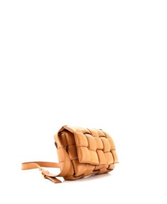 Cassette Crossbody Bag Padded Maxi Intrecciato Leather