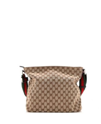 Medium Front Pocket Web Messenger GG Canvas