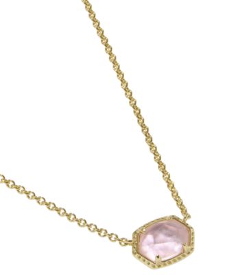 Daphne Amazonite 14k Gold-Tone Over Brass Short Pendant Necklace