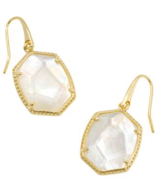 Daphne Amazonite 14k Gold-Tone Over Brass Drop Earrings