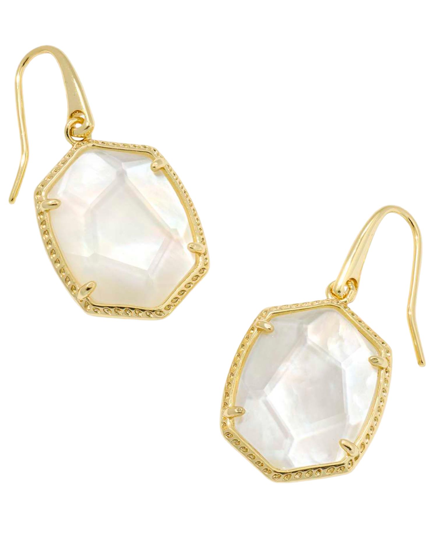 Daphne Amazonite 14k Gold-Tone Over Brass Drop Earrings