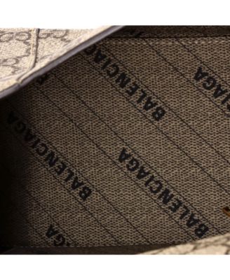 Small x Balenciaga The Hacker Project Hourglass Top Handle Bag GG Coated Canvas