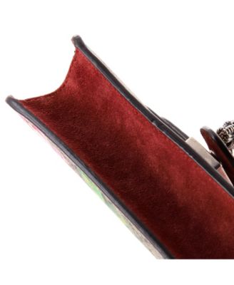 Mini Dionysus Bag Blooms Print GG Coated Canvas