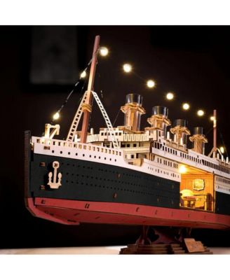 3D Puzzle 1912 Ocean Liner 433pcs DIY Lights Up
