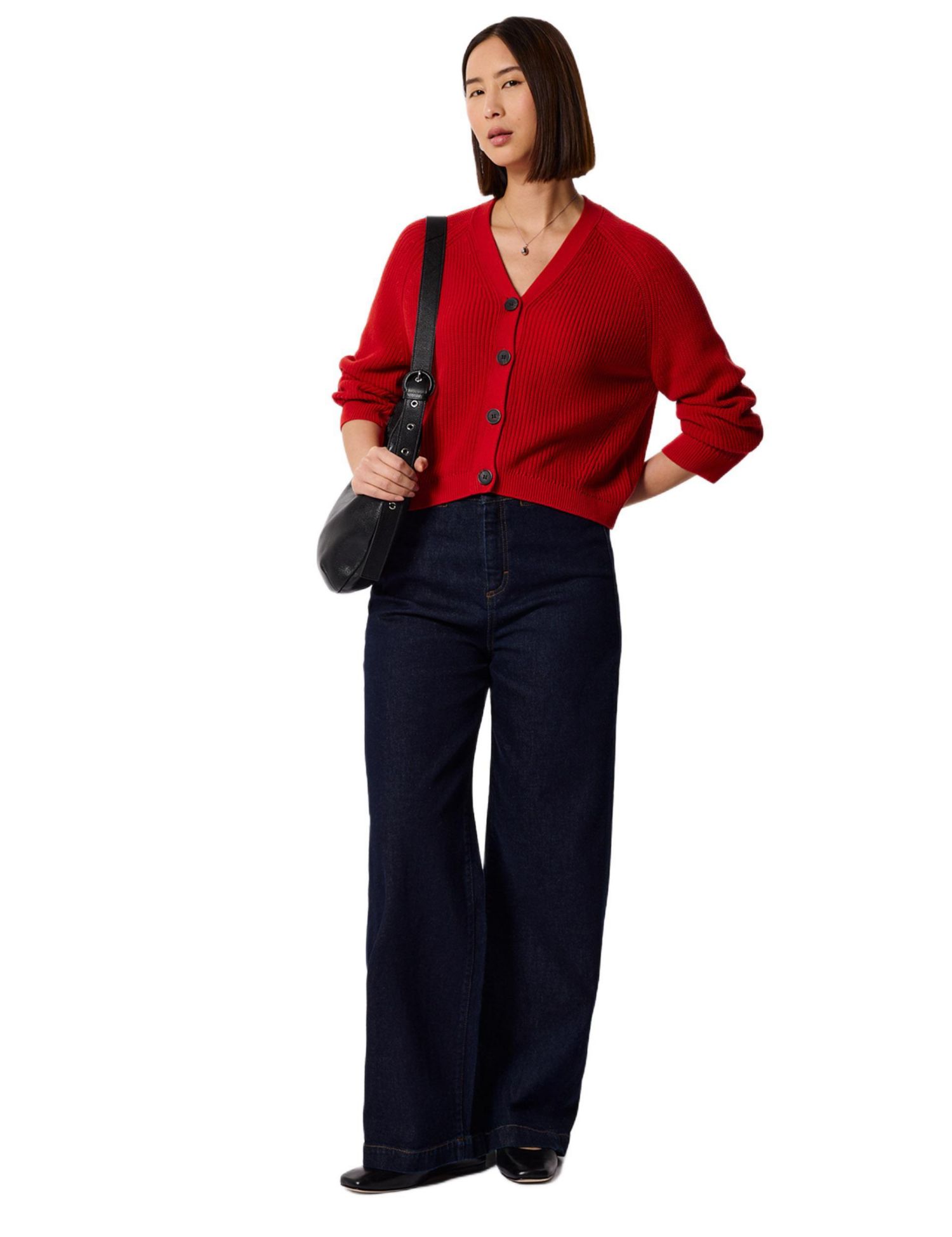 Women's Cotton V-Neck Cardigan