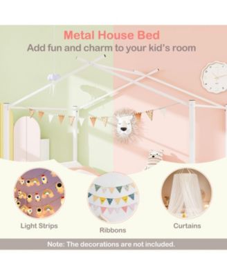 Full Kids House Bed Frame with Storage Drawers