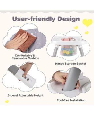 16 in 1 Baby High Chair with Activity Center and Booster