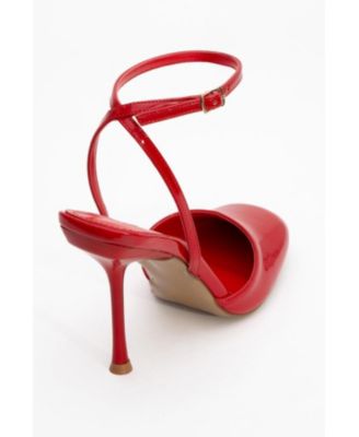 Blues Round Toe Ankle Strap Pump (Women)