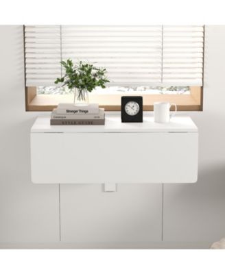 31.5 x 23.5 Inch Wall Mounted Folding Table for Small Spaces