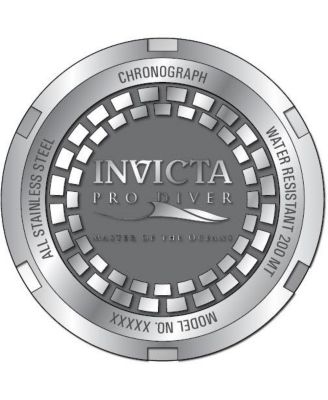 Men's 13108 Pro Diver Quartz Chronograph Dial Watch