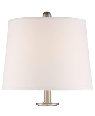 Arden 25" High Twist Column Traditional Table Lamps Set of 2 WiFi Smart Socket Silver Mercury Glass Living Room