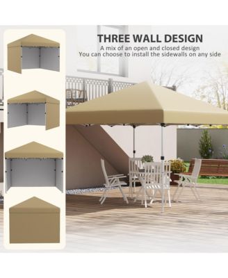 10' x 10' Pop Up Canopy with 3 Sidewalls and Carry Bag