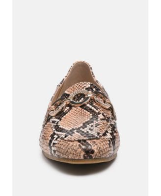 wibele croc textured metal show detail loafers