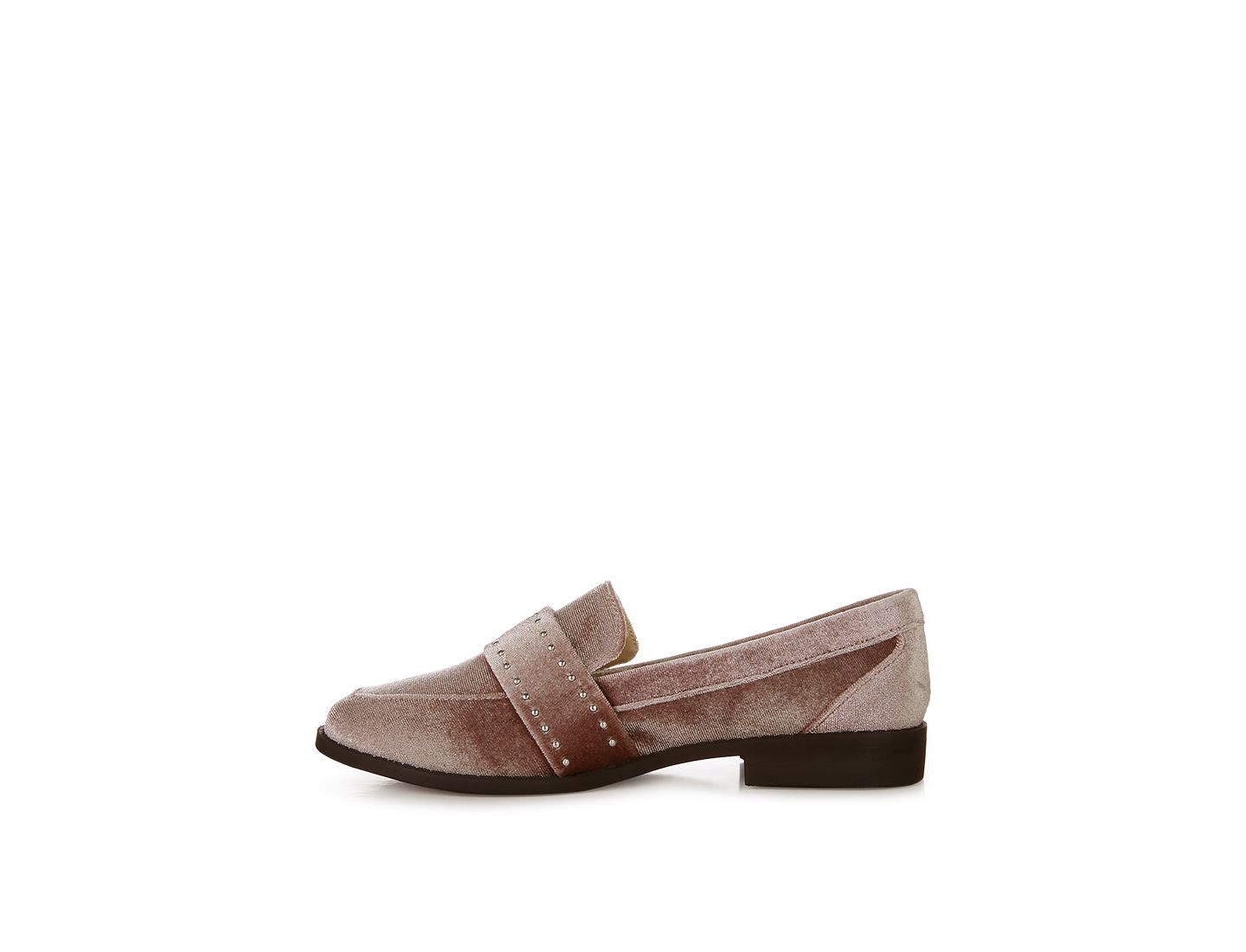 Женские туфли London Rag Walkin Stud Detail Velvet, цвет: Бежевый / Хаки — фото 5
