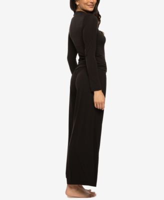 Women's Lena Modal Linen Long-Sleeve and Pants Set Style 