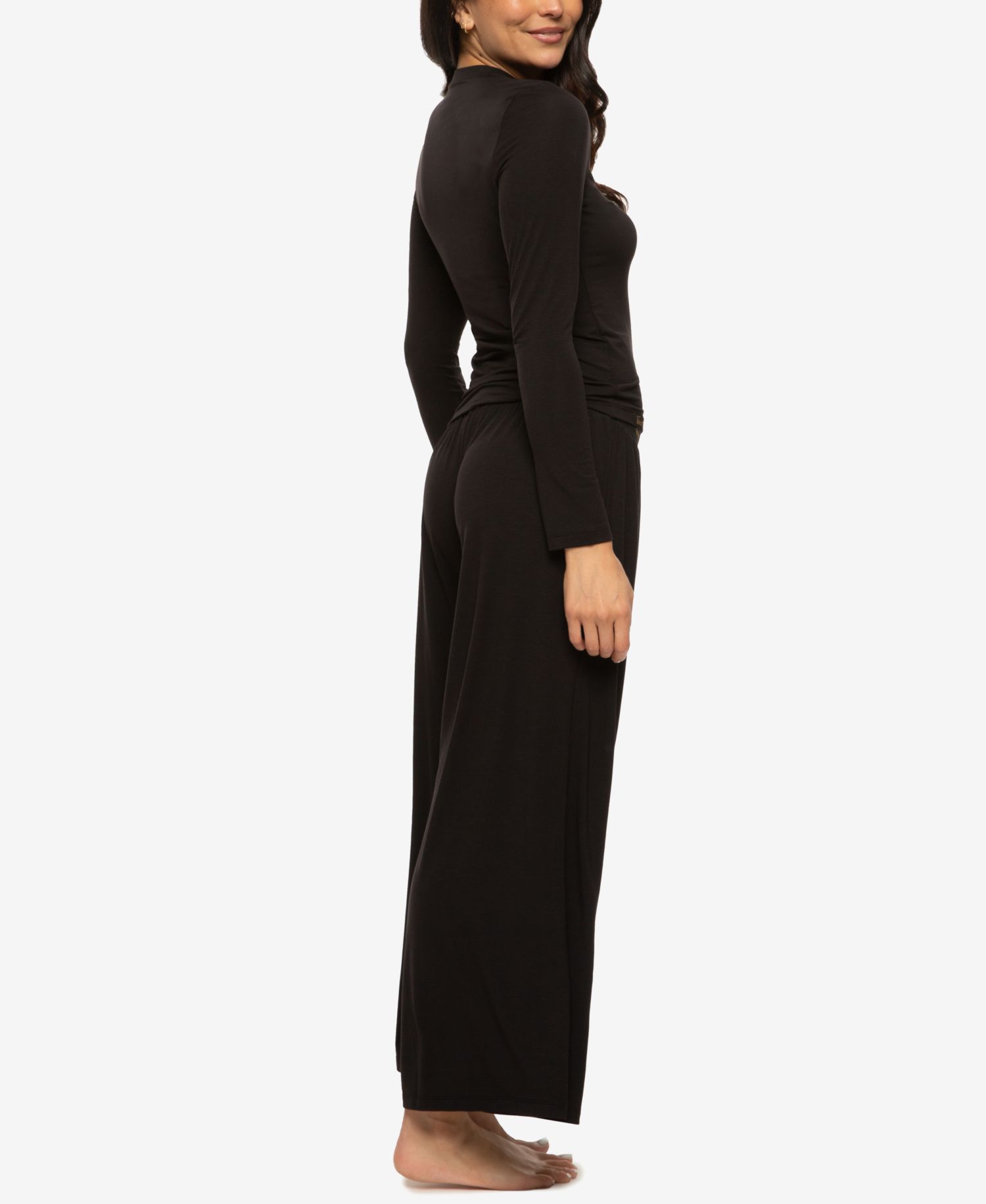 Women's Lena Modal Linen Long-Sleeve and Pants Set Style